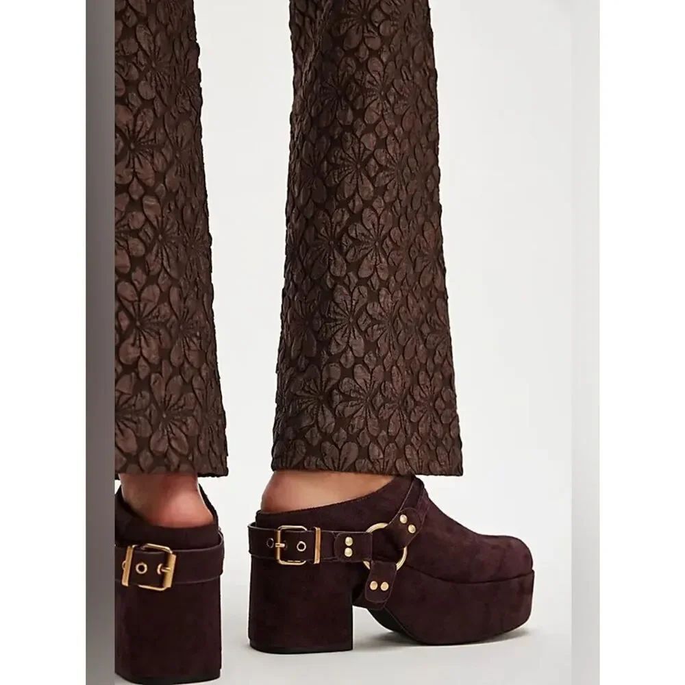 New Free People Amalia Vegan Harness Clogs Size 11